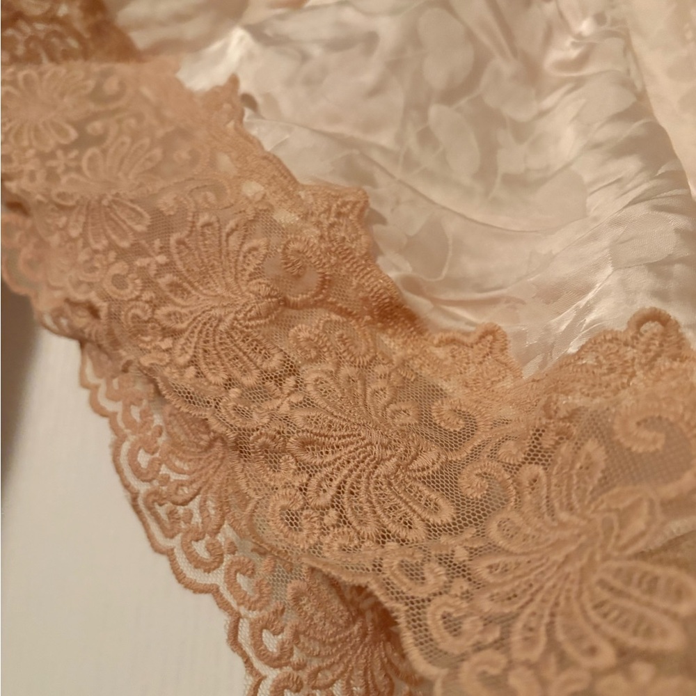 Spell Cream Maxi Dress with Beige Lace Trim - Picture 8 of 10